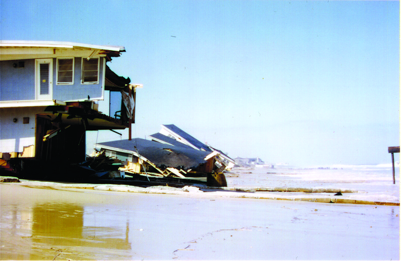 Almost half of the Royal Surf Hotel in Dewey Beach has been washed out to sea. COURTESY MARIE QUILLEN